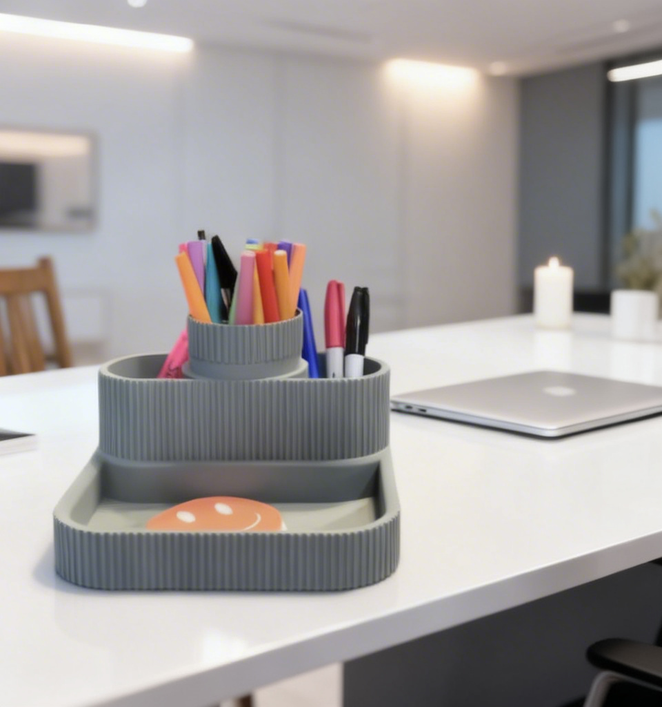 Ribbed Desk Organizer