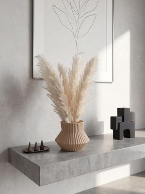 Architectural Ribbed Vase – photo 11