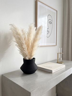 Architectural Ribbed Vase – photo 3