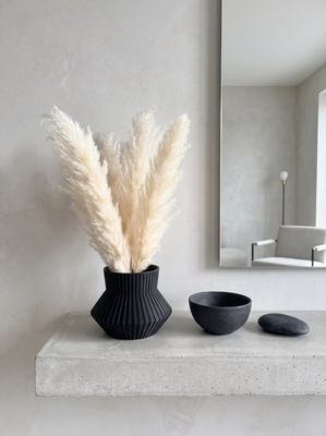 Architectural Ribbed Vase – photo 5