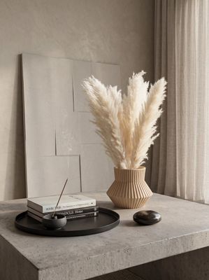 Architectural Ribbed Vase – photo 9