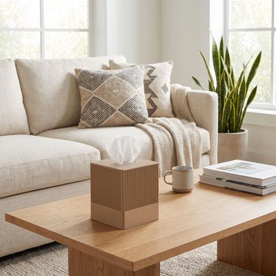 Fluted Square Tissue Box Cover – photo 7