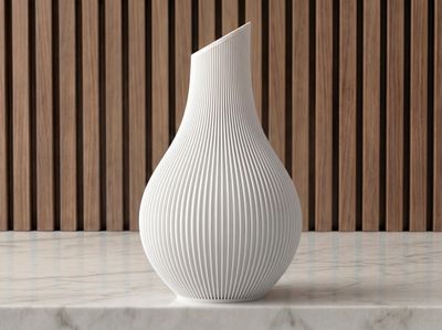 Japandi Ribbed Vase – photo 11
