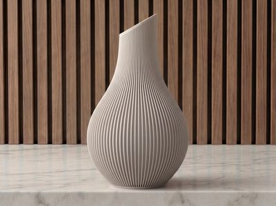 Japandi Ribbed Vase – photo 12