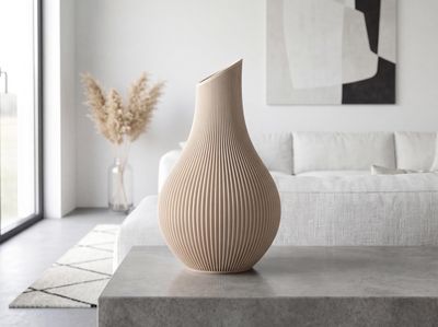 Japandi Ribbed Vase – photo 5