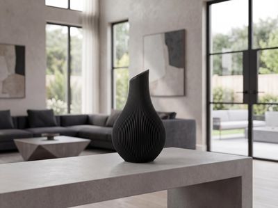 Japandi Ribbed Vase – photo 6