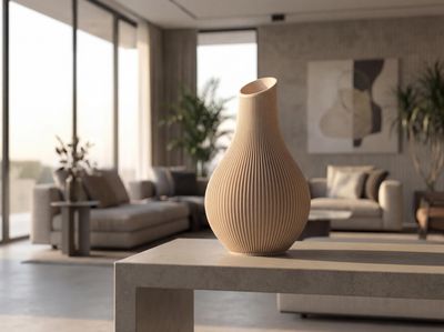 Japandi Ribbed Vase – photo 7