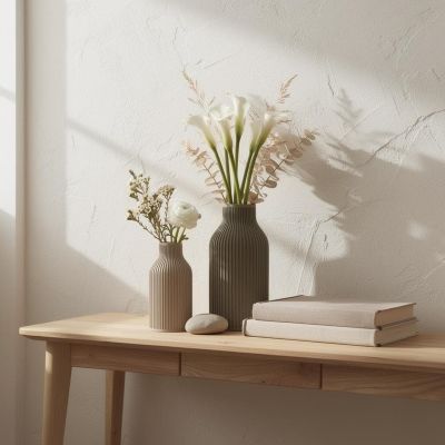 Ribbed Flower Vase Set – photo 2