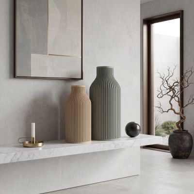 Ribbed Flower Vase Set – photo 11