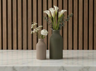 Ribbed Flower Vase Set – photo 13