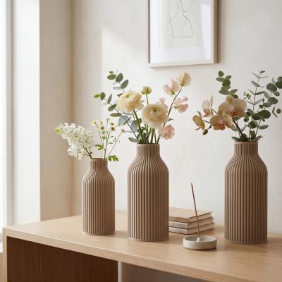 Ribbed Flower Vase Set – photo 8