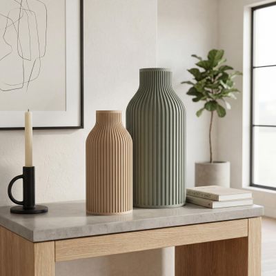 Ribbed Flower Vase Set – photo 9