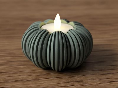 Modern Pumpkin Tealight Holder – photo 4