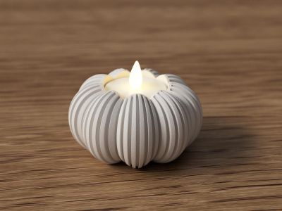 Modern Pumpkin Tealight Holder – photo 5