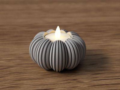 Modern Pumpkin Tealight Holder – photo 6