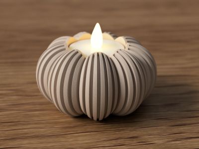 Modern Pumpkin Tealight Holder – photo 7