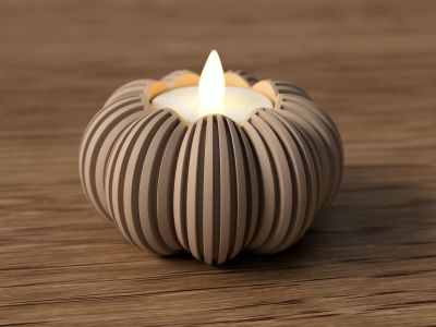 Modern Pumpkin Tealight Holder – photo 8