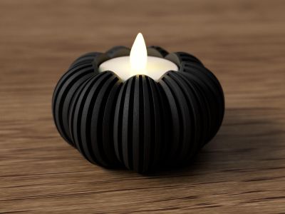 Modern Pumpkin Tealight Holder – photo 9