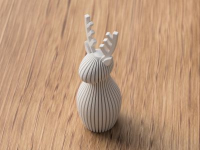 Modern Reindeer Figurine – photo 4