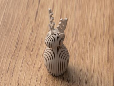 Modern Reindeer Figurine – photo 7