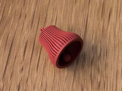 Modern Ribbed Bell Christmas Ornament – photo 11