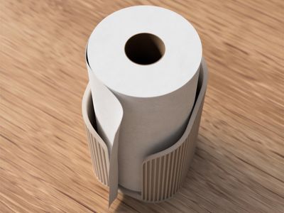 Modern Ribbed Paper Towel Holder – photo 4