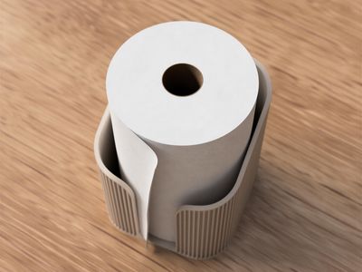Modern Ribbed Paper Towel Holder – photo 5