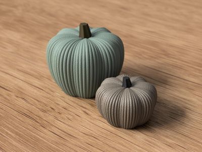 Modern Ribbed Pumpkin Decor, Neutral Fall Decor, Autumn Home Accent, Thanksgiving Shelf Decor, Minimalist Pumpkin – photo 13