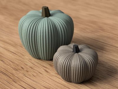 Modern Ribbed Pumpkin Decor, Neutral Fall Decor, Autumn Home Accent, Thanksgiving Shelf Decor, Minimalist Pumpkin – photo 15
