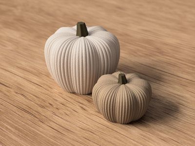 Modern Ribbed Pumpkin Decor, Neutral Fall Decor, Autumn Home Accent, Thanksgiving Shelf Decor, Minimalist Pumpkin – photo 6
