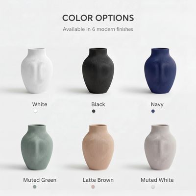 Ribbed Japandi Vase – photo 2