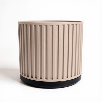 Ribbed Planter with Drainage Tray, Modern Fluted Plant Pot, Sage Green Indoor Planter, Housewarming Gift – photo 9