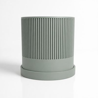 Ribbed Planter with Drip Tray – photo 11