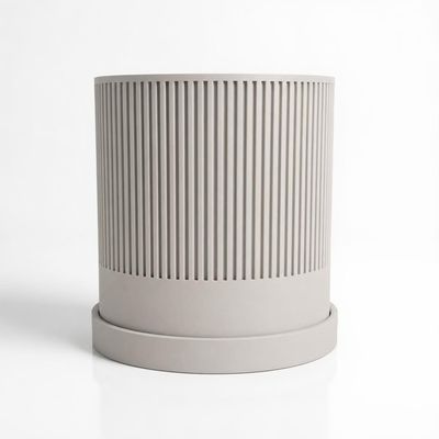 Ribbed Planter with Drip Tray – photo 13