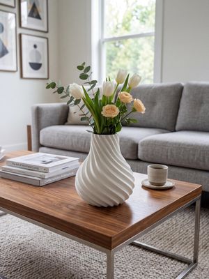 Spiral Sculptural Japandi Vase – photo 5