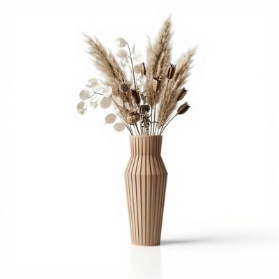 Tall Ribbed Japandi Vase – photo 2