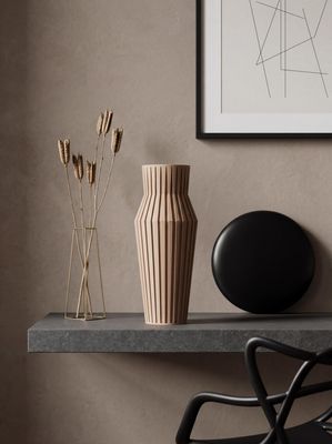Tall Ribbed Japandi Vase – photo 8