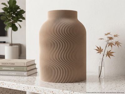 Wave Ribbed Japandi Vase – photo 4