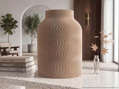 Wave Ribbed Japandi Vase – photo 9